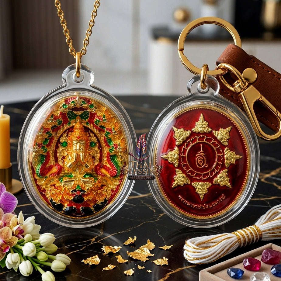 ✨ [The Sovereign of Miraculous Overturn: The 2026 Master-Edition] Sacred "Rian Lor Phangkaphon" (The Ultimate Obstacle-Crusher) – Longya Enamel Accent on Gold-Plated Sacred Bronze (Samrit) Thai Blessing Co By RURUECHA