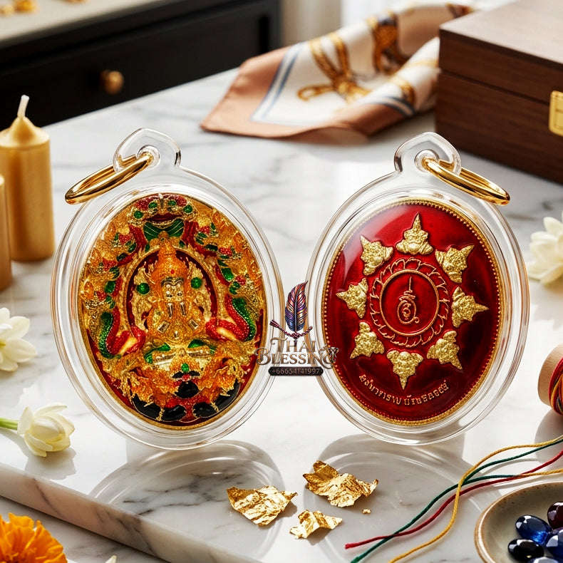 ✨ [The Sovereign of Miraculous Overturn: The 2026 Master-Edition] Sacred "Rian Lor Phangkaphon" (The Ultimate Obstacle-Crusher) – Longya Enamel Accent on Gold-Plated Sacred Bronze (Samrit) Thai Blessing Co By RURUECHA