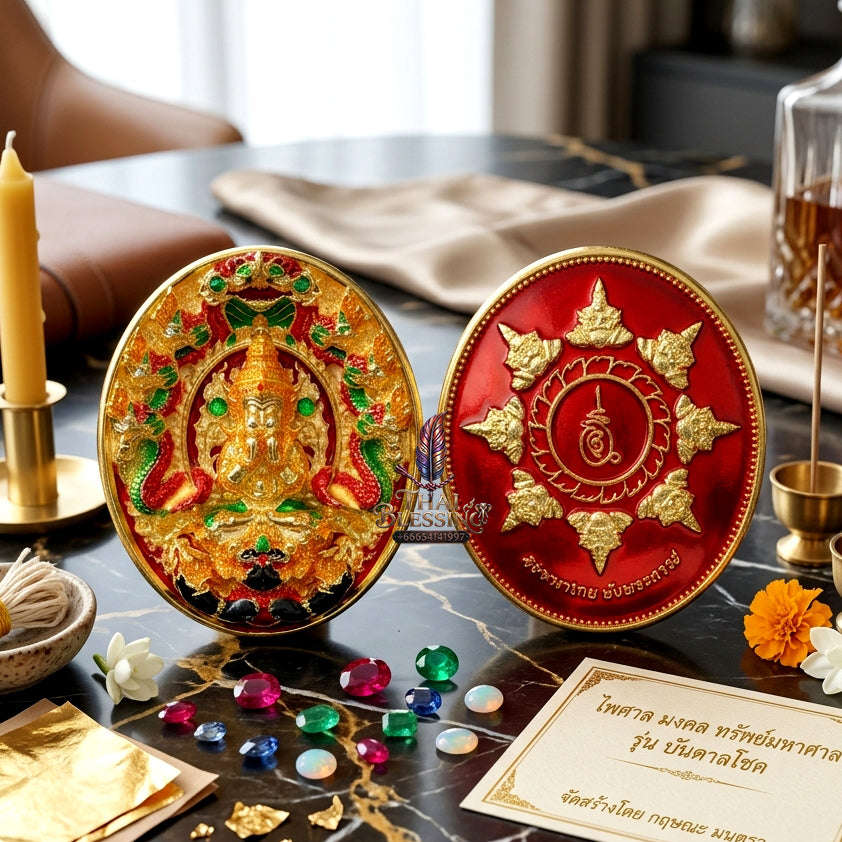 ✨ [The Sovereign of Miraculous Overturn: The 2026 Master-Edition] Sacred "Rian Lor Phangkaphon" (The Ultimate Obstacle-Crusher) – Longya Enamel Accent on Gold-Plated Sacred Bronze (Samrit) Thai Blessing Co By RURUECHA