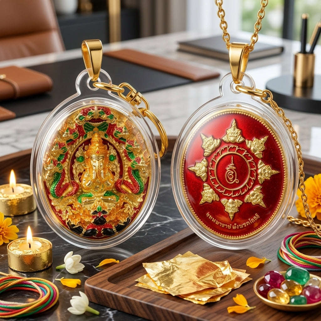 ✨ [The Sovereign of Miraculous Overturn: The 2026 Master-Edition] Sacred "Rian Lor Phangkaphon" (The Ultimate Obstacle-Crusher) – Longya Enamel Accent on Gold-Plated Sacred Bronze (Samrit) Thai Blessing Co By RURUECHA
