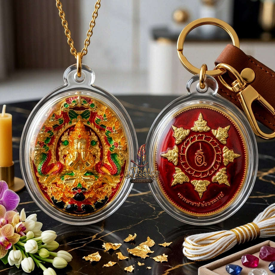 ✨ [The Sovereign of Miraculous Overturn: The 2026 Master-Edition] Sacred "Rian Lor Phangkaphon" (The Ultimate Obstacle-Crusher) – Longya Enamel Accent on Gold-Plated Sacred Bronze (Samrit) Thai Blessing Co By RURUECHA