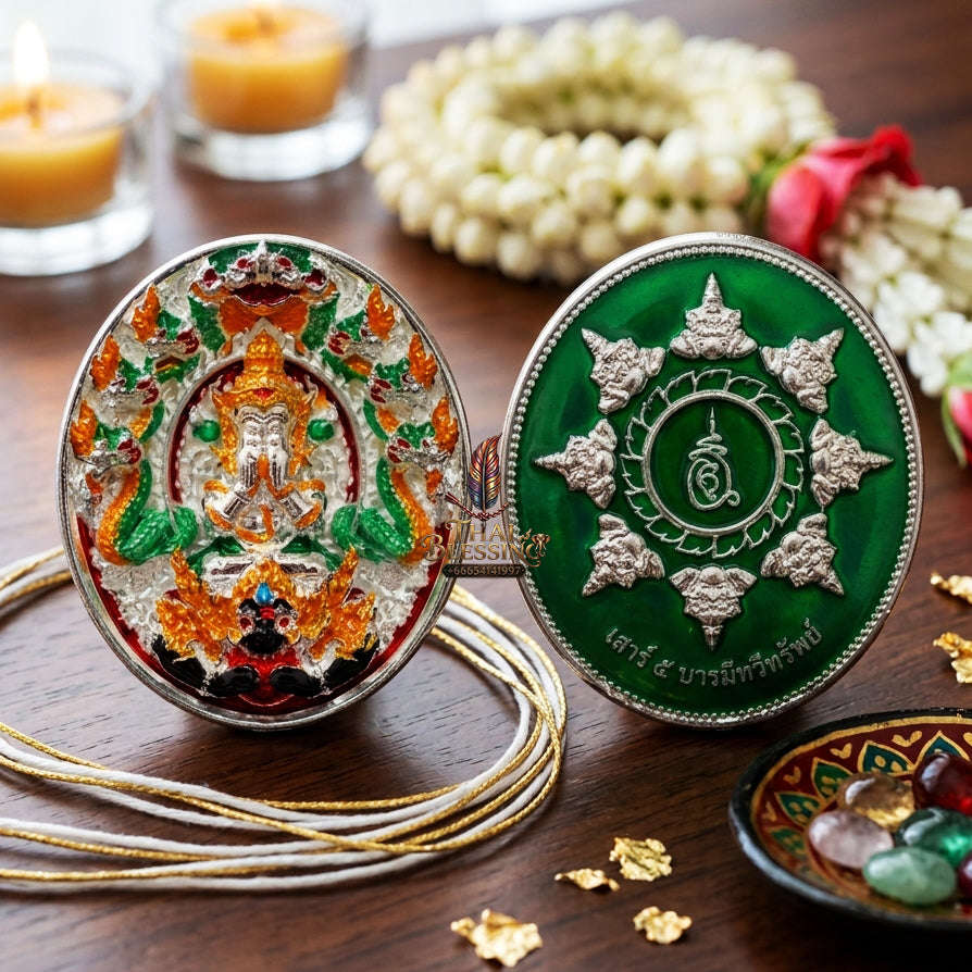 ✨ [The Sovereign of Miraculous Overturn: The 2026 Master-Edition] Sacred "Rian Lor Phangkaphon" (The Ultimate Obstacle-Crusher) – Longya Enamel Accent on Silver-Plated Sacred Bronze (Samrit) Thai Blessing Co By RURUECHA