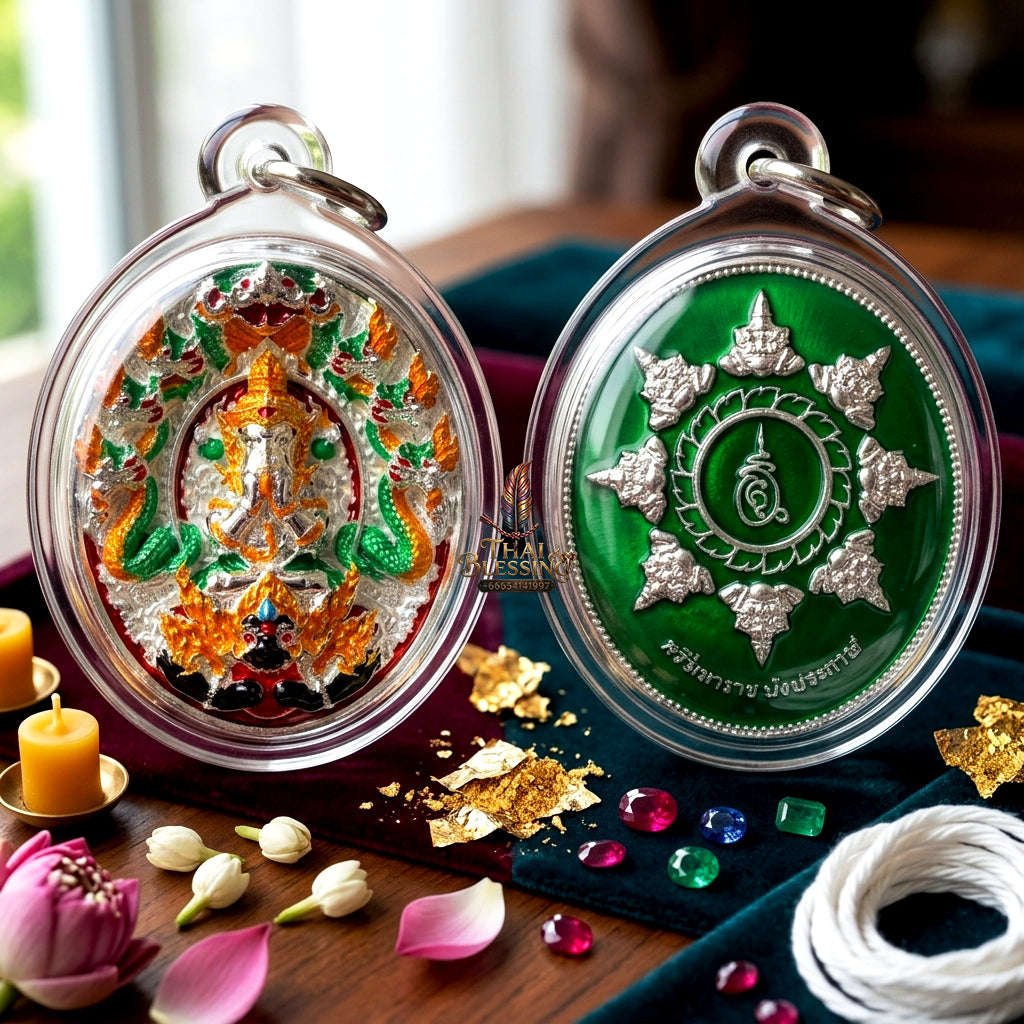 ✨ [The Sovereign of Miraculous Overturn: The 2026 Master-Edition] Sacred "Rian Lor Phangkaphon" (The Ultimate Obstacle-Crusher) – Longya Enamel Accent on Silver-Plated Sacred Bronze (Samrit) Thai Blessing Co By RURUECHA