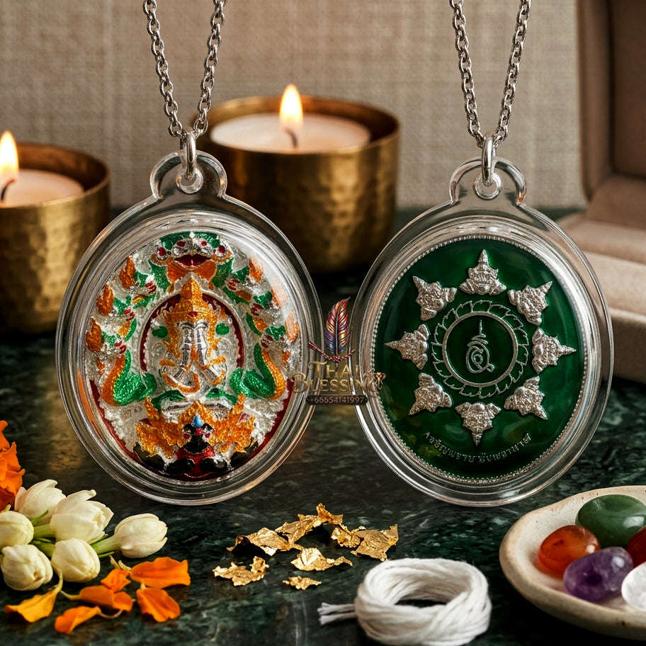 ✨ [The Sovereign of Miraculous Overturn: The 2026 Master-Edition] Sacred "Rian Lor Phangkaphon" (The Ultimate Obstacle-Crusher) – Longya Enamel Accent on Silver-Plated Sacred Bronze (Samrit) Thai Blessing Co By RURUECHA