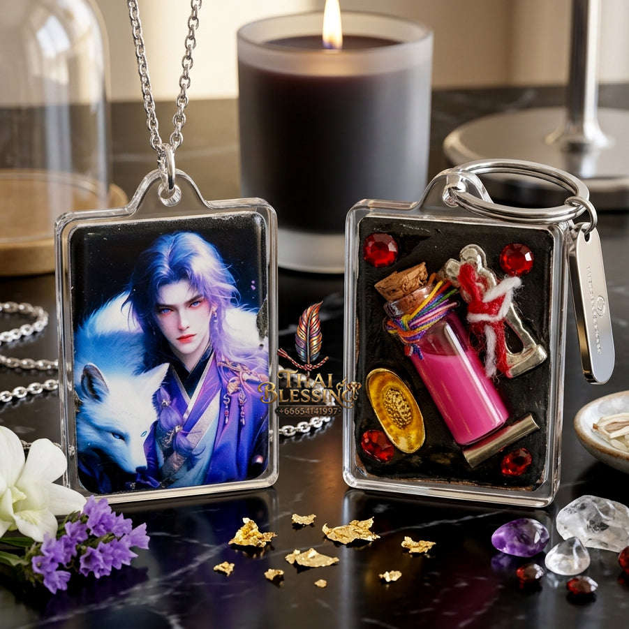 ✨ [The Sovereign of Mystical Allure: The 2025 Master-Edition] Sacred "Male Fox Deity Locket" (The Nine-Tailed Fox King of Wealth & Charm) – Master-Blessed by Kruba Baeng, Wat Ban Tanot (2025/2568) Thai Blessing Co By RURUECHA