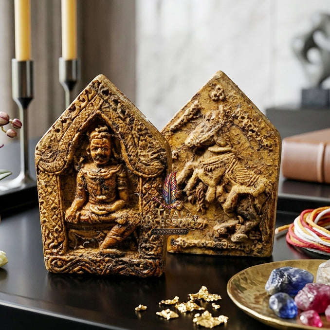 ✨ [The Sovereign of Nine-Fold Mysteries: The 2017 Master-Edition] Sacred "Khun Phaen 9 Athan" (Khun Phaen of the Nine Occult Forces) – Master-Blessed by Phra Achan Manop, Wat Pa Muead (2017/2560) Thai Blessing Co By RURUECHA