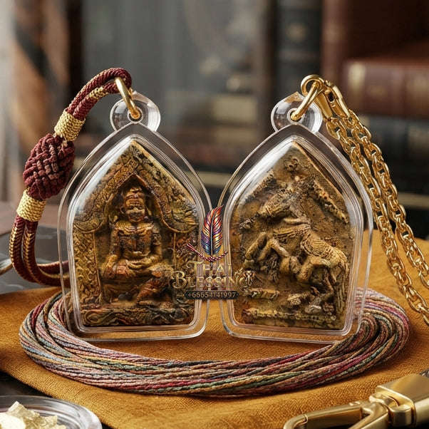 ✨ [The Sovereign of Nine-Fold Mysteries: The 2017 Master-Edition] Sacred "Khun Phaen 9 Athan" (Khun Phaen of the Nine Occult Forces) – Master-Blessed by Phra Achan Manop, Wat Pa Muead (2017/2560) Thai Blessing Co By RURUECHA