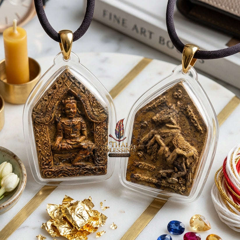 ✨ [The Sovereign of Nine-Fold Mysteries: The 2017 Master-Edition] Sacred "Khun Phaen 9 Athan" (Khun Phaen of the Nine Occult Forces) – Master-Blessed by Phra Achan Manop, Wat Pa Muead (2017/2560) Thai Blessing Co By RURUECHA