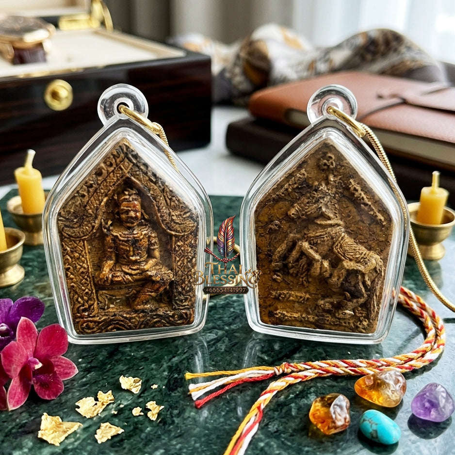 ✨ [The Sovereign of Nine-Fold Mysteries: The 2017 Master-Edition] Sacred "Khun Phaen 9 Athan" (Khun Phaen of the Nine Occult Forces) – Master-Blessed by Phra Achan Manop, Wat Pa Muead (2017/2560) Thai Blessing Co By RURUECHA