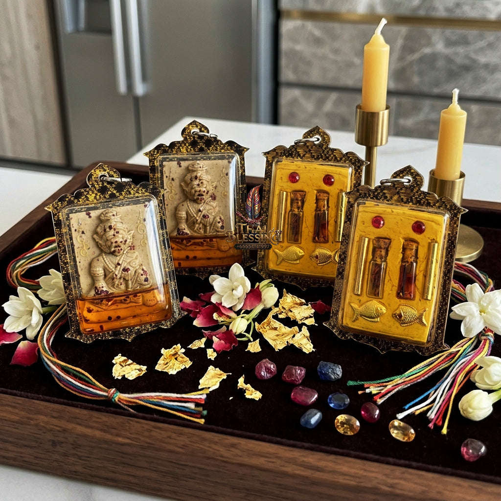 ✨ [The Sovereign of Primal Allure: The 2026 Master-Edition] Sacred "Pu Chao Saming Phrai - Occult Powder Matrix" – Encased in "Pu Chao Saming Phrai" Attraction Oil Thai Blessing Co By RURUECHA