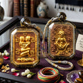 ✨ [The Sovereign of Primal Attraction & Boundless Wealth: Master-Level Edition] Sacred "Inn Khu Saneha Pha Ruay" (The Couple of Desire & Prosperity) – Special Edition: Crafted from "Jao Sap" (Lord of Wealth) Occult Powder Thai Blessing Co By