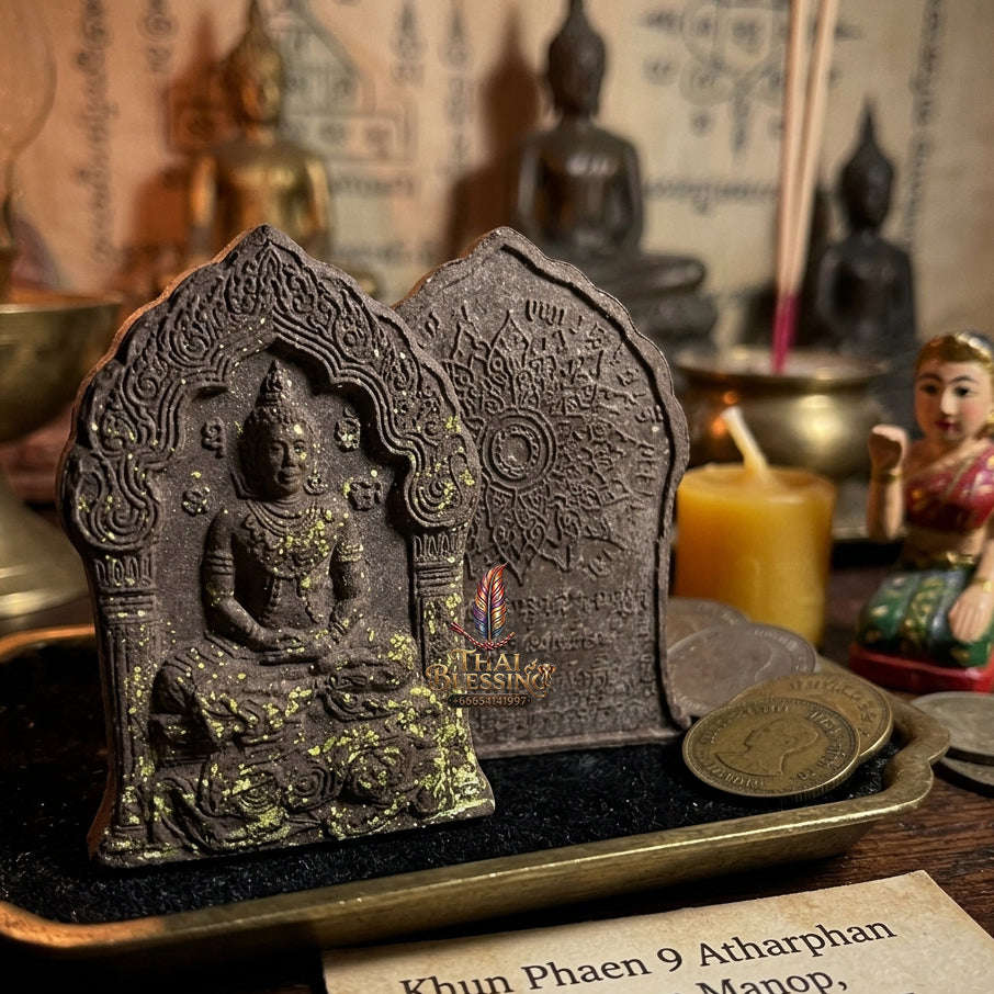 ✨ [The Sovereign of Primal Authority: The 1997 Master-Edition] Sacred "Khun Phaen Riding a Lion" (The Lion-Mounted Sovereign) – Master-Blessed by Luang Phor Watchara, Wat Tham Faed (1997/2540) Thai Blessing Co By RURUECHA