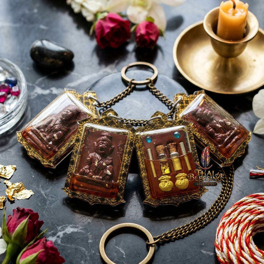 ✨ [The Sovereign of Primal Authority: The 2026 Master-Edition] Sacred "Pu Chao Saming Phrai" (The Great Rishi of the Tiger-Spirit) – Special "Rishi Herb & Mekong River Mineral" Matrix – Encased in "Pu Chao Saming Phrai" Attraction Oil Thai