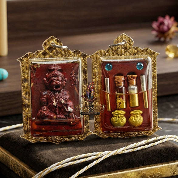 ✨ [The Sovereign of Primal Authority: The 2026 Master-Edition] Sacred "Pu Chao Saming Phrai" (The Great Rishi of the Tiger-Spirit) – Special "Rishi Herb & Mekong River Mineral" Matrix – Encased in "Pu Chao Saming Phrai" Attraction Oil Thai