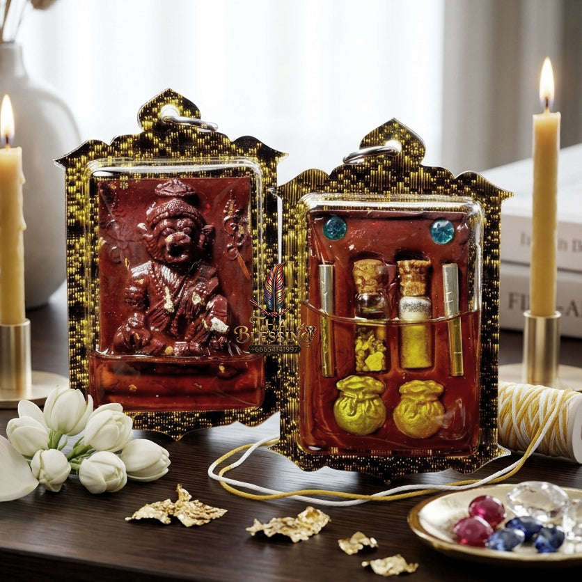 ✨ [The Sovereign of Primal Authority: The 2026 Master-Edition] Sacred "Pu Chao Saming Phrai" (The Great Rishi of the Tiger-Spirit) – Special "Rishi Herb & Mekong River Mineral" Matrix – Encased in "Pu Chao Saming Phrai" Attraction Oil Thai