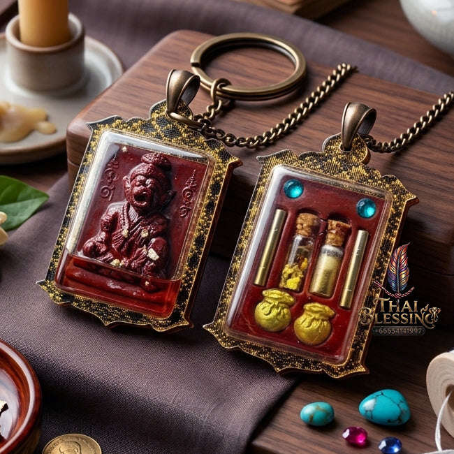 ✨ [The Sovereign of Primal Authority: The 2026 Master-Edition] Sacred "Pu Chao Saming Phrai" (The Great Rishi of the Tiger-Spirit) – Special "Rishi Herb & Mekong River Mineral" Matrix – Encased in "Pu Chao Saming Phrai" Attraction Oil Thai