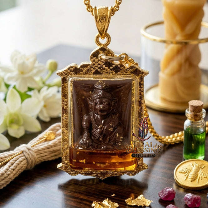 ✨ [The Sovereign of Primal Authority: The 2026 Master-Edition] Sacred "Pu Chao Saming Phrai" (The Great Rishi of the Tiger-Spirit) – Special "Rishi Herb & Mekong River Mineral" Matrix – Encased in "Pu Chao Saming Phrai" Attraction Oil Thai