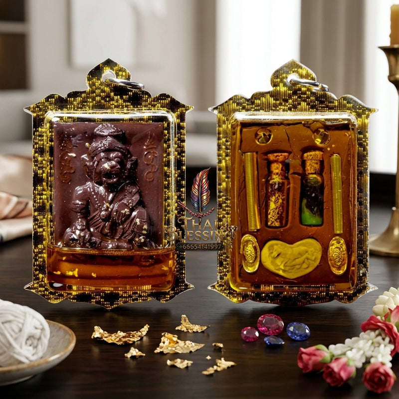 ✨ [The Sovereign of Primal Authority: The 2026 Master-Edition] Sacred "Pu Chao Saming Phrai" (The Great Rishi of the Tiger-Spirit) – Special "Sacred Incense Ash & Mekong River Mineral" Matrix – Encased in "Pu Chao Saming Phrai" Attraction Oil