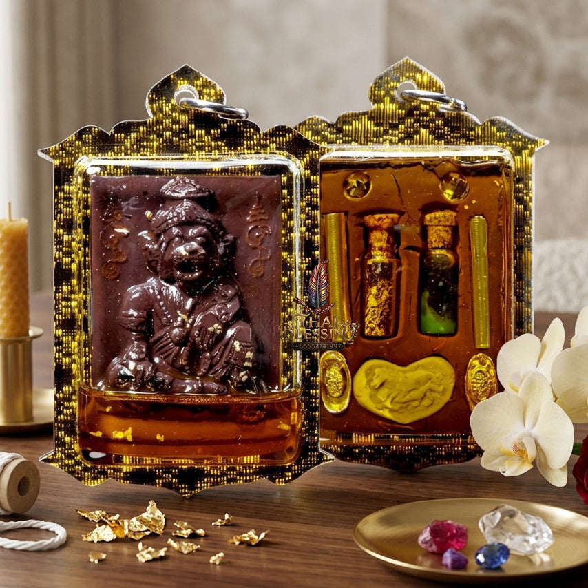 ✨ [The Sovereign of Primal Authority: The 2026 Master-Edition] Sacred "Pu Chao Saming Phrai" (The Great Rishi of the Tiger-Spirit) – Special "Sacred Incense Ash & Mekong River Mineral" Matrix – Encased in "Pu Chao Saming Phrai" Attraction Oil
