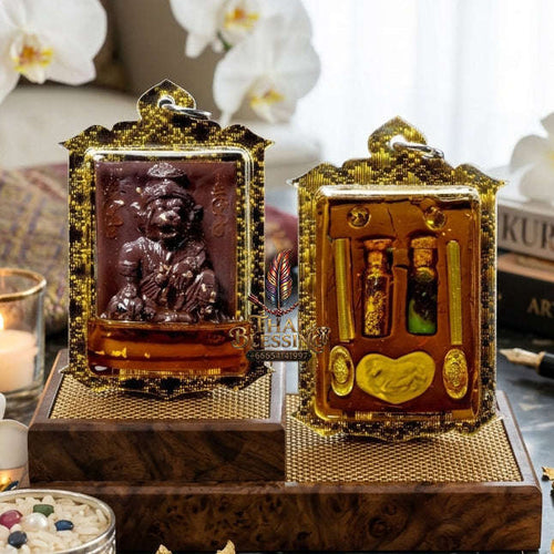 ✨ [The Sovereign of Primal Authority: The 2026 Master-Edition] Sacred "Pu Chao Saming Phrai" (The Great Rishi of the Tiger-Spirit) – Special "Sacred Incense Ash & Mekong River Mineral" Matrix – Encased in "Pu Chao Saming Phrai" Attraction Oil