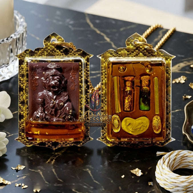 ✨ [The Sovereign of Primal Authority: The 2026 Master-Edition] Sacred "Pu Chao Saming Phrai" (The Great Rishi of the Tiger-Spirit) – Special "Sacred Incense Ash & Mekong River Mineral" Matrix – Encased in "Pu Chao Saming Phrai" Attraction Oil