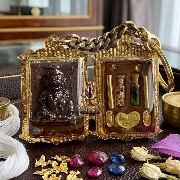 ✨ [The Sovereign of Primal Authority: The 2026 Master-Edition] Sacred "Pu Chao Saming Phrai" (The Great Rishi of the Tiger-Spirit) – Special "Sacred Incense Ash & Mekong River Mineral" Matrix – Encased in "Pu Chao Saming Phrai" Attraction Oil