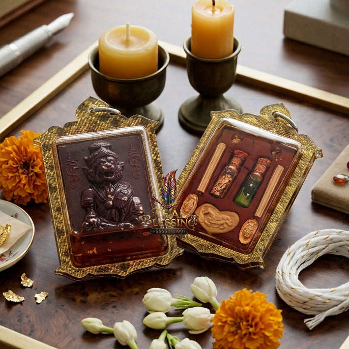 ✨ [The Sovereign of Primal Authority: The 2026 Master-Edition] Sacred "Pu Chao Saming Phrai" (The Great Rishi of the Tiger-Spirit) – Special "Sacred Incense Ash & Mekong River Mineral" Matrix – Encased in "Pu Chao Saming Phrai" Attraction Oil