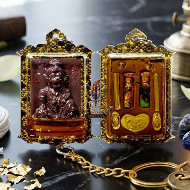 ✨ [The Sovereign of Primal Authority: The 2026 Master-Edition] Sacred "Pu Chao Saming Phrai" (The Great Rishi of the Tiger-Spirit) – Special "Sacred Incense Ash & Mekong River Mineral" Matrix – Encased in "Pu Chao Saming Phrai" Attraction Oil