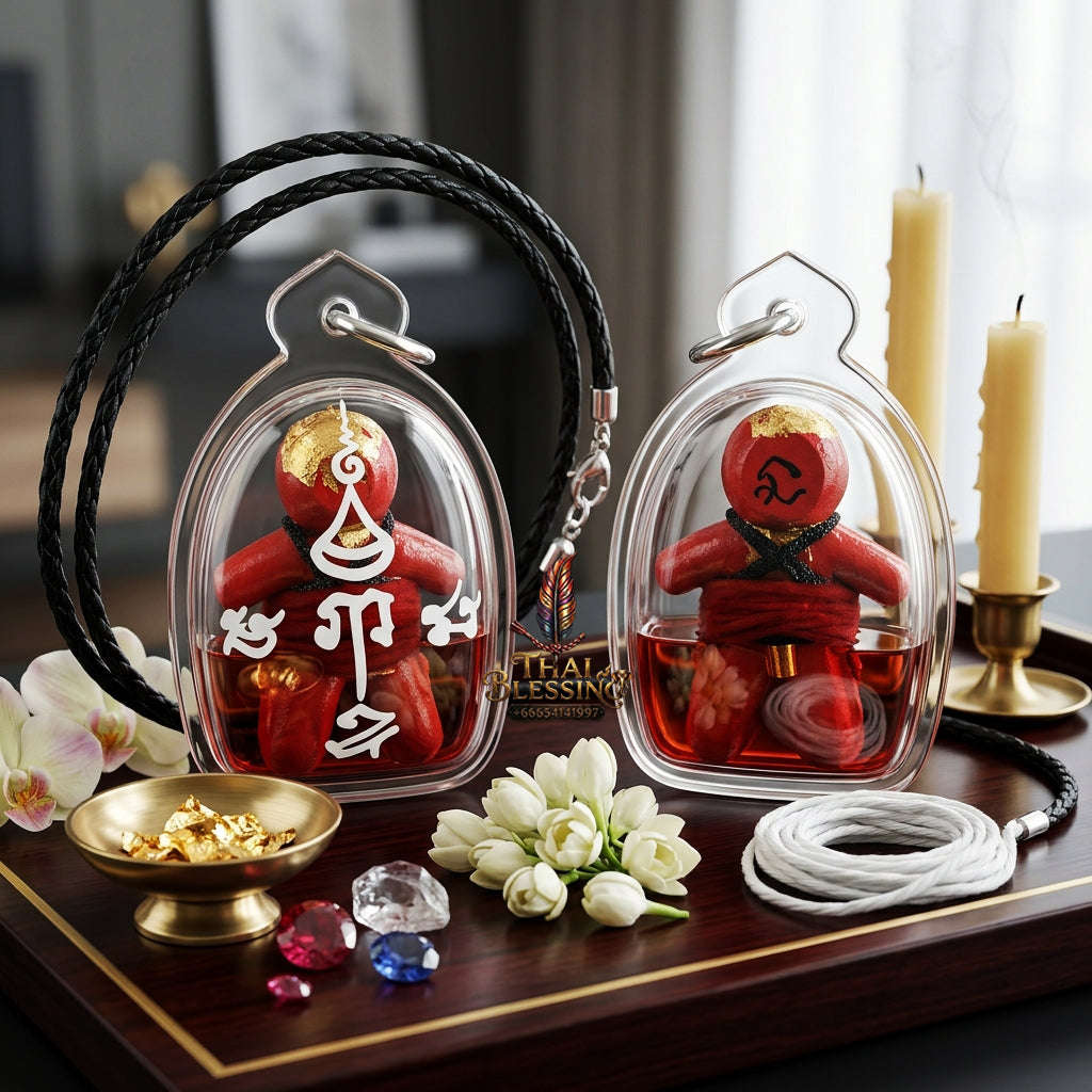 ✨ [The Sovereign of Primal Desire: Master-Prai Edition] Sacred "Inn Khu Rak Phrai Saneha" (The Couple of Haunted Attraction) – Master-Blessed by Luang Ta Or, Wat Chong Kae (2026) Thai Blessing Co By RURUECHA
