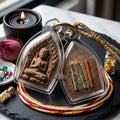 ✨ [The Sovereign of Primal Enchantment: The 2016 Master-Edition] Sacred "Pho Khun Phaen Rai Mon" (The Great Master of Casting Spells) – Special "Occult Cemetery-Herb" Matrix – Encased with "Twin-Sarika" Attraction Takruts Thai Blessing Co By