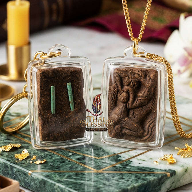 ✨ [The Sovereign of Primal Instinct: The 2015 Master-Edition] Sacred "Ma Sep Nang" (The Union of Boundless Desire) – Master-Blessed by Luang Pu Chat Mon Dam, Samnak Patibattham Khok (2015) Thai Blessing Co By RURUECHA