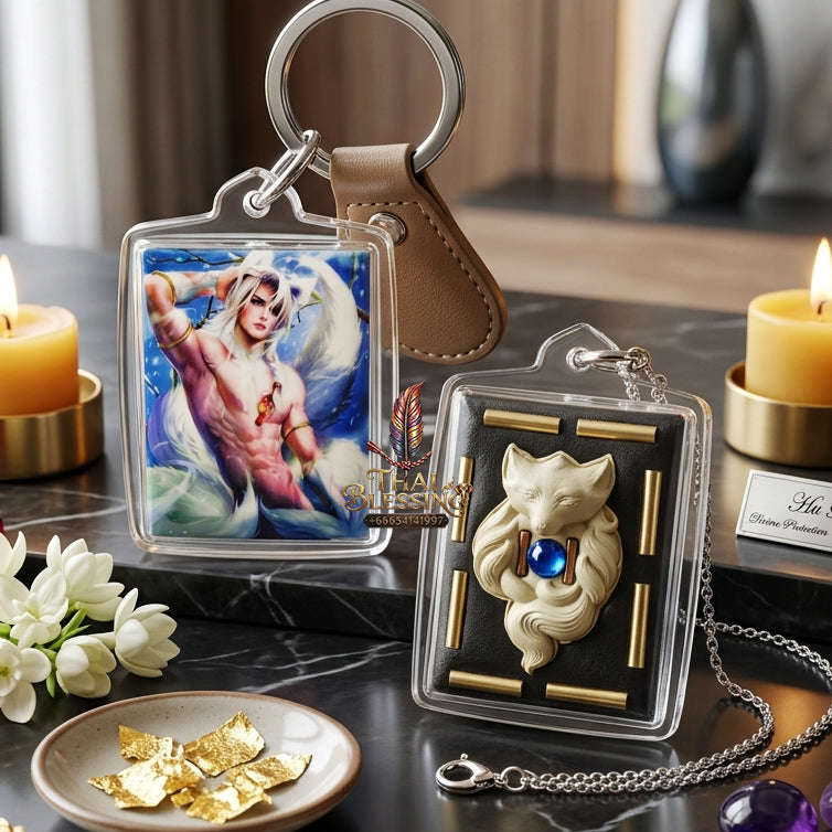 ✨ [The Sovereign of Primal Magnetism: The 2022 Master-Edition] Sacred "Male Fox Deity Locket" – Specialized Occult Artifact for Unrestrained Charisma and Abundance – Master-Blessed by Kruba Kampeng, Samnak Song Ma Kha Ngam, Kamphaeng Phet