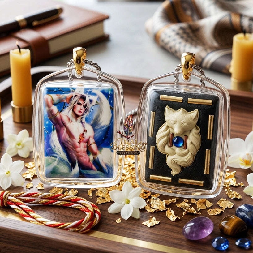 ✨ [The Sovereign of Primal Magnetism: The 2022 Master-Edition] Sacred "Male Fox Deity Locket" – Specialized Occult Artifact for Unrestrained Charisma and Abundance – Master-Blessed by Kruba Kampeng, Samnak Song Ma Kha Ngam, Kamphaeng Phet
