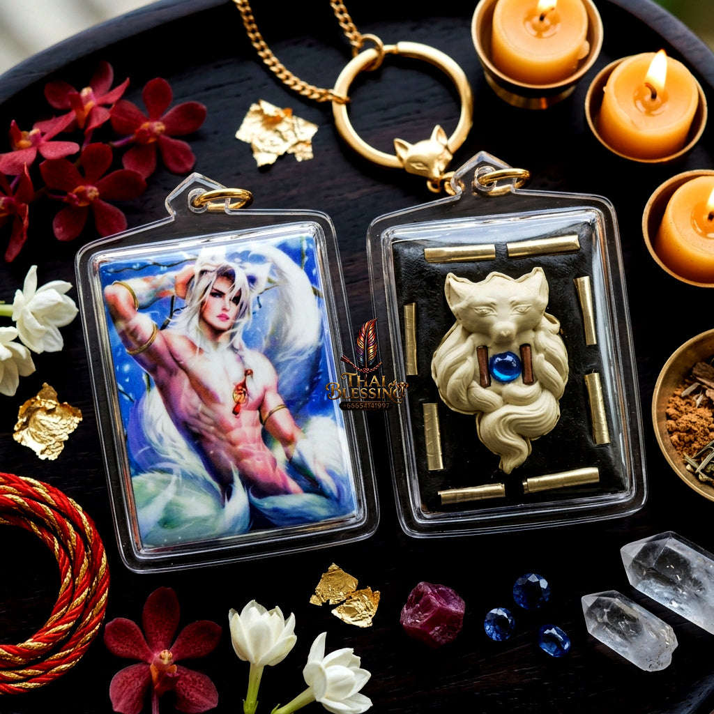 ✨ [The Sovereign of Primal Magnetism: The 2022 Master-Edition] Sacred "Male Fox Deity Locket" – Specialized Occult Artifact for Unrestrained Charisma and Abundance – Master-Blessed by Kruba Kampeng, Samnak Song Ma Kha Ngam, Kamphaeng Phet