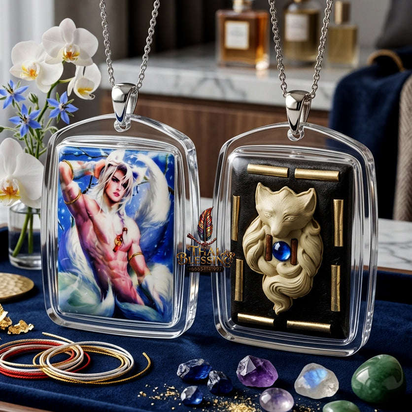 ✨ [The Sovereign of Primal Magnetism: The 2022 Master-Edition] Sacred "Male Fox Deity Locket" – Specialized Occult Artifact for Unrestrained Charisma and Abundance – Master-Blessed by Kruba Kampeng, Samnak Song Ma Kha Ngam, Kamphaeng Phet