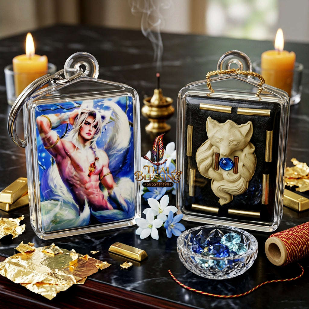 ✨ [The Sovereign of Primal Magnetism: The 2022 Master-Edition] Sacred "Male Fox Deity Locket" – Specialized Occult Artifact for Unrestrained Charisma and Abundance – Master-Blessed by Kruba Kampeng, Samnak Song Ma Kha Ngam, Kamphaeng Phet