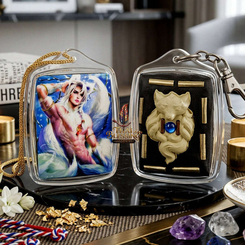 ✨ [The Sovereign of Primal Magnetism: The 2022 Master-Edition] Sacred "Male Fox Deity Locket" – Specialized Occult Artifact for Unrestrained Charisma and Abundance – Master-Blessed by Kruba Kampeng, Samnak Song Ma Kha Ngam, Kamphaeng Phet