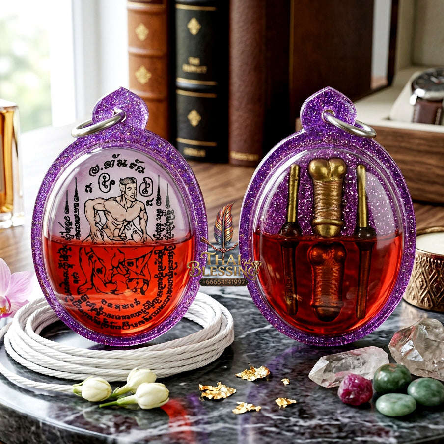 ✨ [The Sovereign of Primal Union: The Master-Oil Edition] Sacred "Inn Khu Sa-Kod Kam" (The Couple of Hypnotic Lust) – Special Same-Sex Edition – Master-Blessed by Achan Ton Rak (Salak Yan) (2018) Thai Blessing Co By RURUECHA