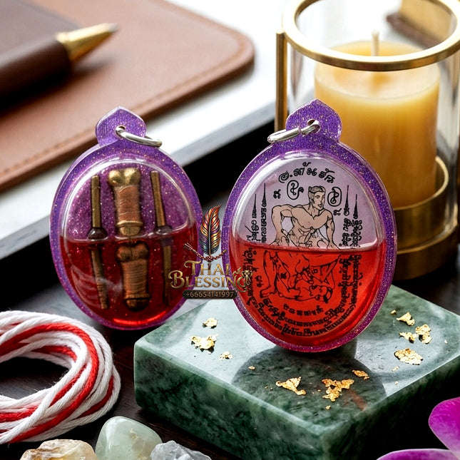 ✨ [The Sovereign of Primal Union: The Master-Oil Edition] Sacred "Inn Khu Sa-Kod Kam" (The Couple of Hypnotic Lust) – Special Same-Sex Edition – Master-Blessed by Achan Ton Rak (Salak Yan) (2018) Thai Blessing Co By RURUECHA