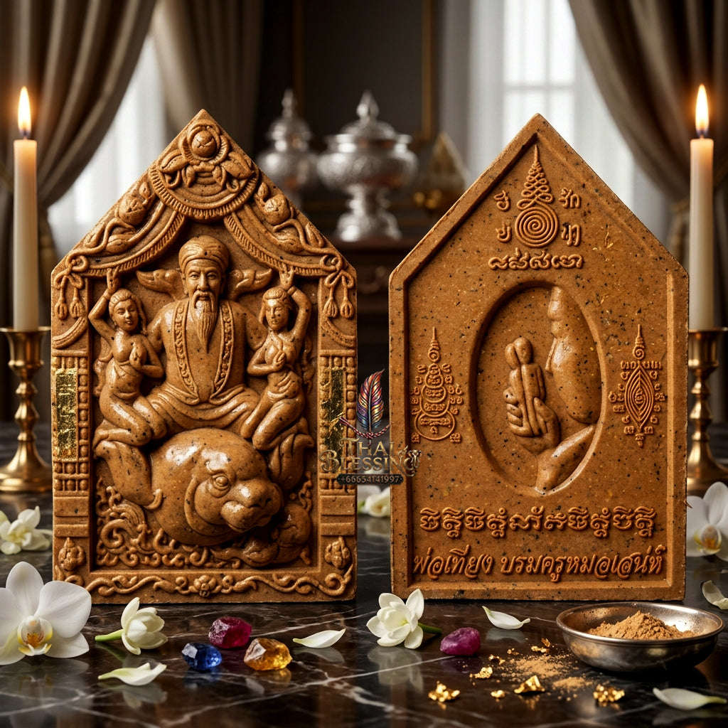 ✨ [The Sovereign of Supreme Borom Khru Mo Saneh Committee Masterpiece, Achan Thueng Mastery & Unshakable Magnetism Sovereignty Thai Blessing Co By RURUECHA