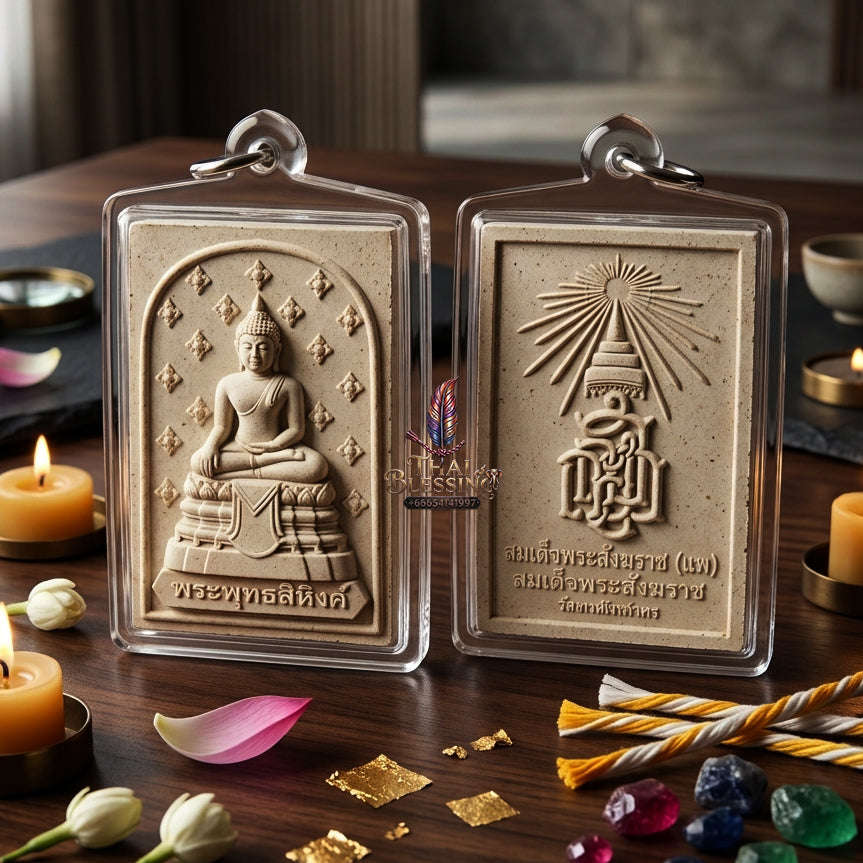 ✨ [The Sovereign of Supreme Compassion: The 2010 Commemorative Master-Edition] Sacred "Phra Phut Si Hing" – Holy Powder Matrix (Nuea Phong Phuttha Khun) Thai Blessing Co By RURUECHA