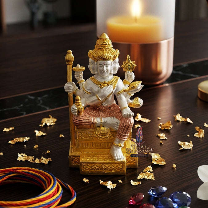 ✨ [The Sovereign of Supreme Cosmic Authority, Destiny-Elevation & Divine Protection: The 2026 "Grand-Master" Sovereign Edition] Sacred "Thao Maha Phrom (The Sovereign Lord Brahma of the 'Barami Pho Kae' Edition) – 3K Tricolor Plated Edition"