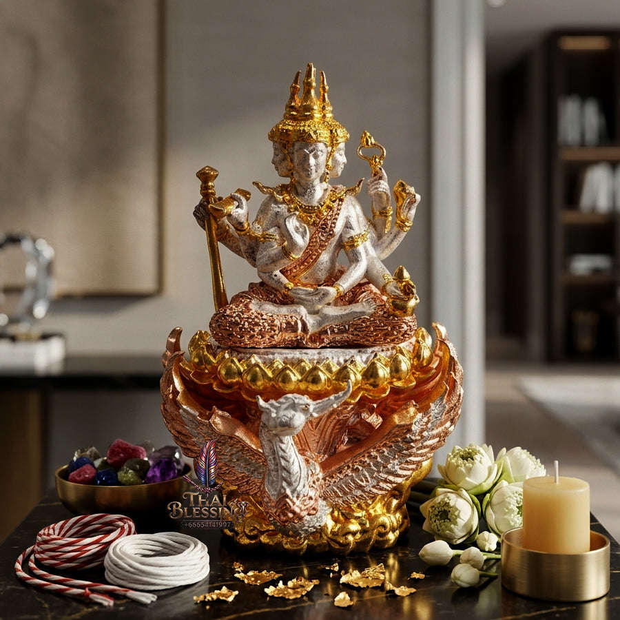 ✨ [The Sovereign of Supreme Cosmic Grace, Destiny-Elevation & Divine Authority: The 2026 "Grand-Master" Sovereign Edition] Sacred "Phra Phrom Siam Theva (The Sovereign Lord Brahma 'Phrom Rangsi' Edition) Thai Blessing Co By RURUECHA
