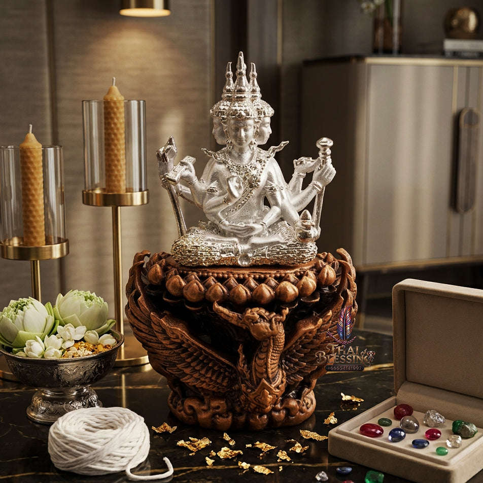 ✨ [The Sovereign of Supreme Cosmic Grace, Destiny-Elevation & Divine Authority: The 2026 "Grand-Master" Sovereign Edition] Sacred "Phra Phrom Siam Theva (The Sovereign Lord Brahma 'Phrom Rangsi' Edition) Thai Blessing Co By RURUECHA