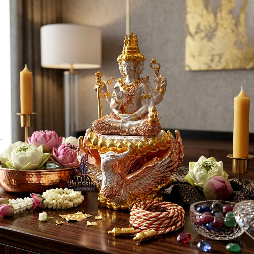 ✨ [The Sovereign of Supreme Cosmic Grace, Destiny-Elevation & Divine Authority: The 2026 "Grand-Master" Sovereign Edition] Sacred "Phra Phrom Siam Theva (The Sovereign Lord Brahma 'Phrom Rangsi' Edition) Thai Blessing Co By RURUECHA