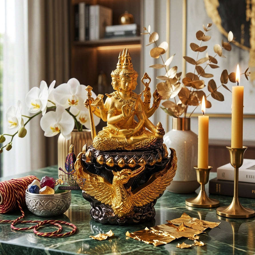 ✨ [The Sovereign of Supreme Cosmic Grace, Destiny-Elevation & Divine Authority: The 2026 "Grand-Master" Sovereign Edition] Sacred "Phra Phrom Siam Theva (The Sovereign Lord Brahma 'Phrom Rangsi' Edition) Thai Blessing Co By RURUECHA