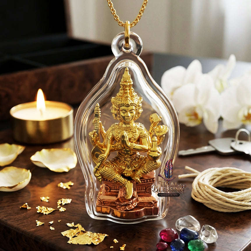 ✨ [The Sovereign of Supreme Cosmic Wealth, Unrivaled Success & Divine Abundance: The 2026 "Grand-Master" Sovereign Edition] Sacred "Thao Maha Phrom (The Sovereign Lord Brahma 'Phrom Maha Setthi' / Millionaire Brahma Edition) – Brass-Copper