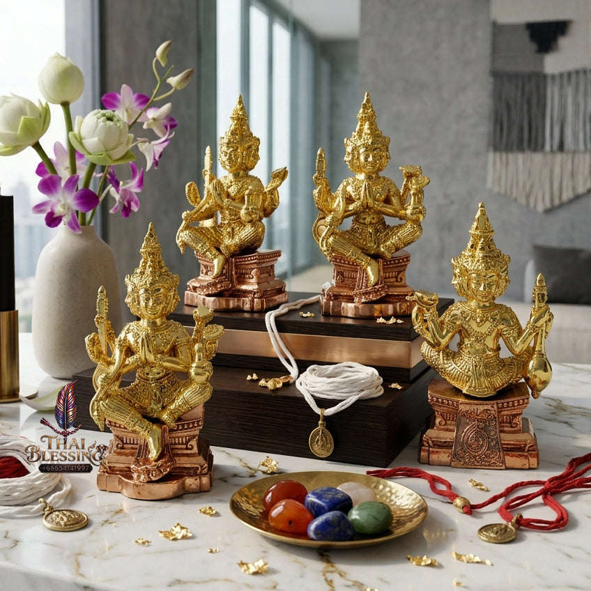 ✨ [The Sovereign of Supreme Cosmic Wealth, Unrivaled Success & Divine Abundance: The 2026 "Grand-Master" Sovereign Edition] Sacred "Thao Maha Phrom (The Sovereign Lord Brahma 'Phrom Maha Setthi' / Millionaire Brahma Edition) – Brass-Copper