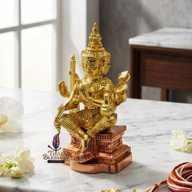 ✨ [The Sovereign of Supreme Cosmic Wealth, Unrivaled Success & Divine Abundance: The 2026 "Grand-Master" Sovereign Edition] Sacred "Thao Maha Phrom (The Sovereign Lord Brahma 'Phrom Maha Setthi' / Millionaire Brahma Edition) – Brass-Copper Thai