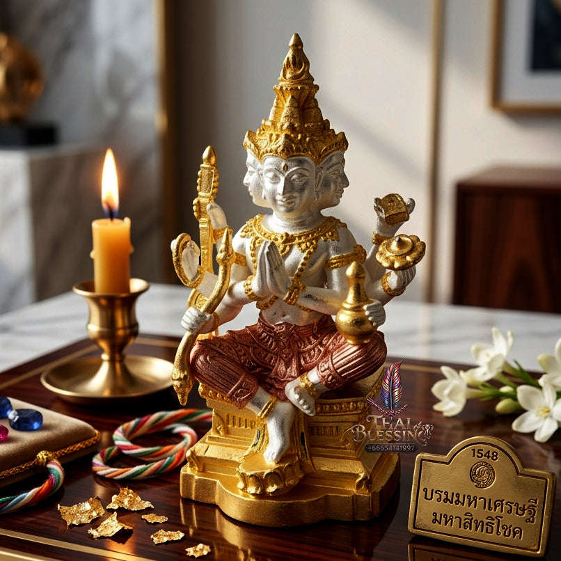 ✨ [The Sovereign of Supreme Cosmic Wealth, Unrivaled Success & Divine Abundance: The 2026 "Grand-Master" Sovereign Edition] Sacred "Thao Maha Phrom (The Sovereign Lord Brahma 'Phrom Maha Setthi' / Millionaire Brahma Edition)" – Special "3K